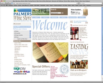 PalmersWineStorewebsite